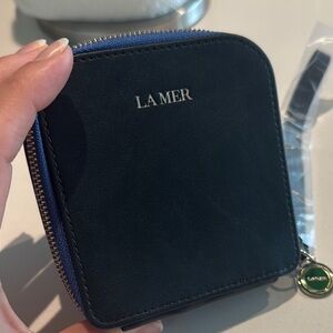 La Mer Navy and Black Leather case